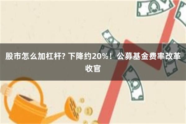 股市怎么加杠杆? 下降约20%！公募基金费率改革收官
